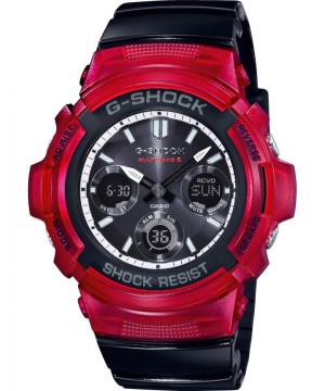 Ceas barbatesc Casio G-Shock AWG-M100SRB-4AER MultiBand 6 Tough Solar RED and BLACK Series (AWG-M100SRB-4AER) oferit de magazinul Japora