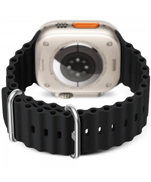 Curea silicon pentru Apple Watch Ultra/8/7/6/5/4/3, Display 49/45/44/42 mm, Negru, BEYOND Watch (BAA01S-22) oferit de magazinul Japora