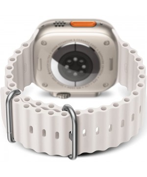 Curea silicon pentru Apple Watch Ultra/8/7/6/5/4/3, Display 49/45/44/42 mm, Bej, BEYOND Watch (BAA06S-22) oferit de magazinul Japora