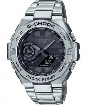 Ceas barbatesc Casio G-Shock GST-B500D-1A1ER Bluetooth Tough Solar G-STEEL (GST-B500D-1A1ER) oferit de magazinul Japora