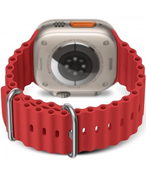 Curea silicon pentru Apple Watch Ultra/8/7/6/5/4/3, Display 49/45/44/42 mm, Rosu, BEYOND Watch (BAA03S-22) oferit de magazinul Japora